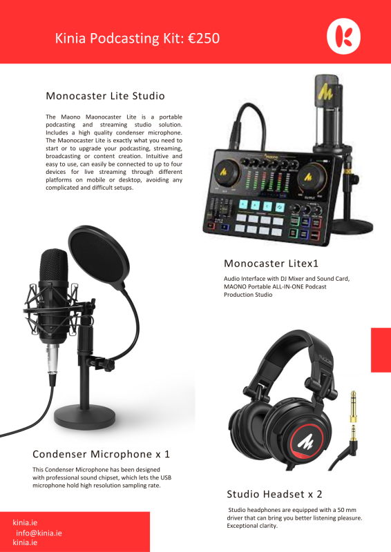 kinia podcasting