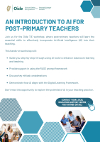 25TRA101 An Introduction to AI for Post-Primary Teachers