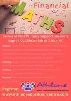 21TRA585 Leaving Certificate Financial Maths Course: Online Series of 4 Sessions (PP)