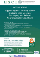 25TRA593 Supporting Post Primary School Students with Muscular Dystrophy and Related Neuromuscular Conditions