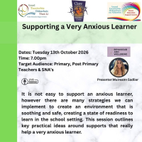 26TRA664 Supporting a Very Anxious Learner