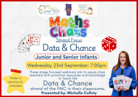 26TRA731 Maths Chats: Webinar Series on Data and Chance - Junior and Senior Infants